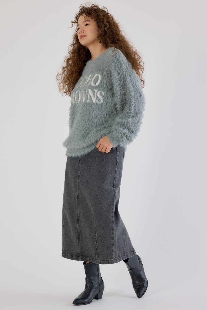 RODEO CROWNS「カーブデニムマキシスカート」|スカート|