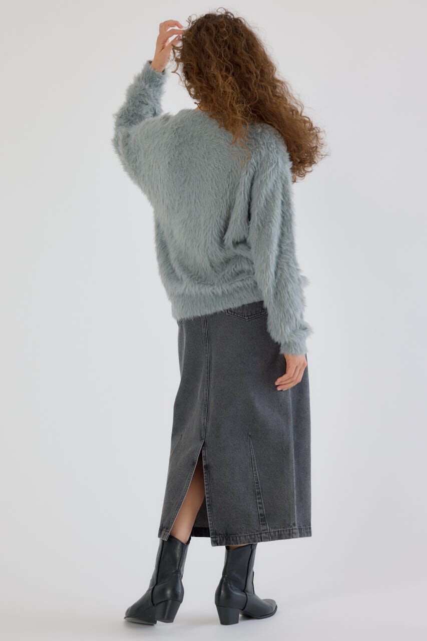 RODEO CROWNS「カーブデニムマキシスカート」|スカート|