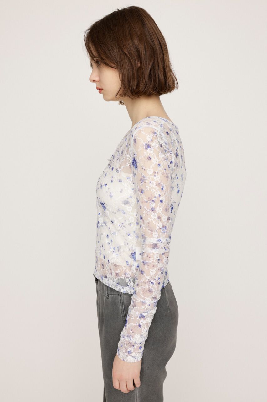 SLY「FLOWER LACE トップス」|Tシャツ・カットソー|