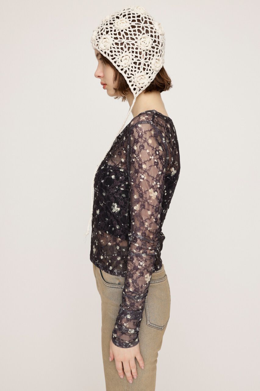 SLY「FLOWER LACE トップス」|Tシャツ・カットソー|