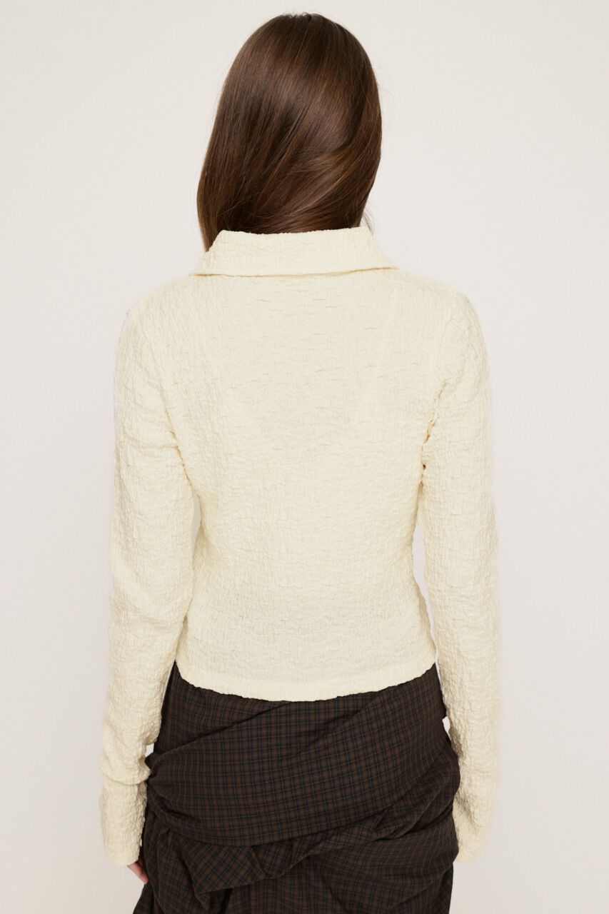 SLY「FRONT ZIP JQ トップス」|Tシャツ・カットソー|