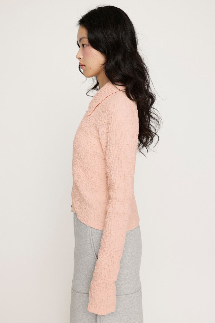 SLY「FRONT ZIP JQ トップス」|Tシャツ・カットソー|