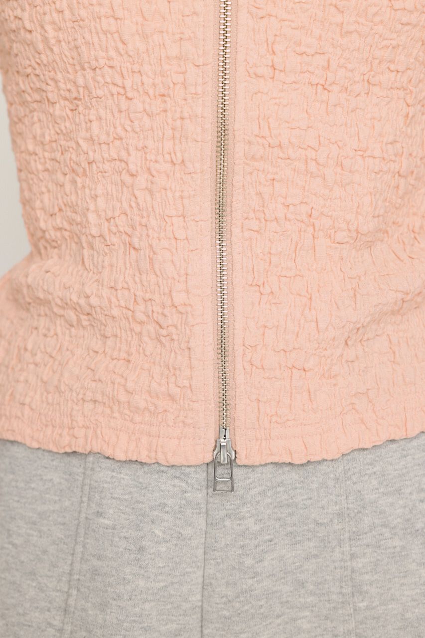 SLY「FRONT ZIP JQ トップス」|Tシャツ・カットソー|