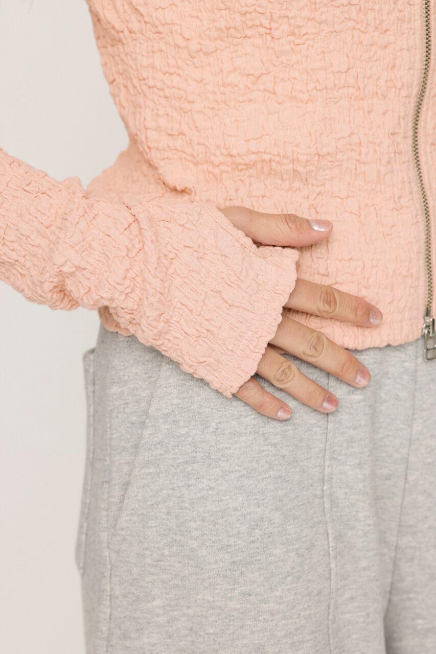 SLY「FRONT ZIP JQ トップス」|Tシャツ・カットソー|