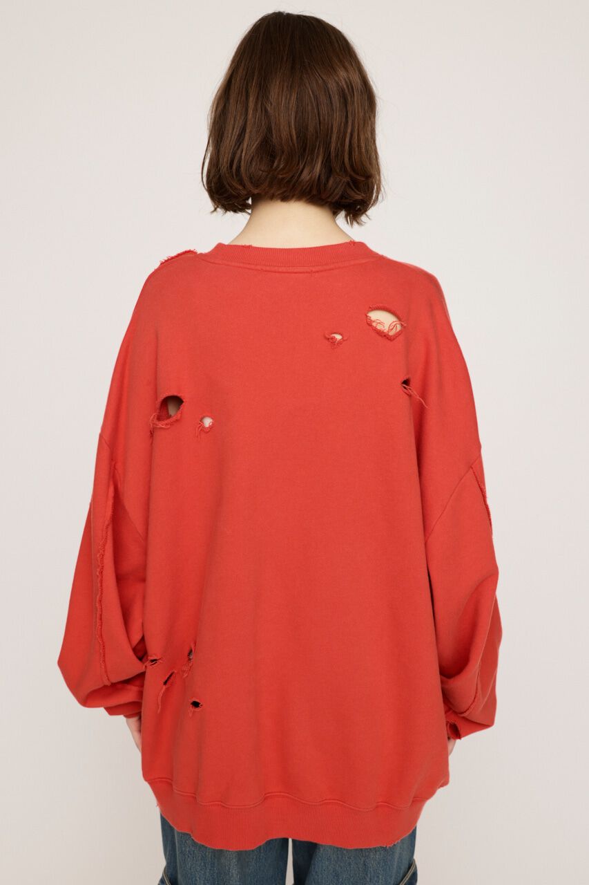 SLY「OVERSIZE DAMAGE スウェット」|Tシャツ・カットソー|