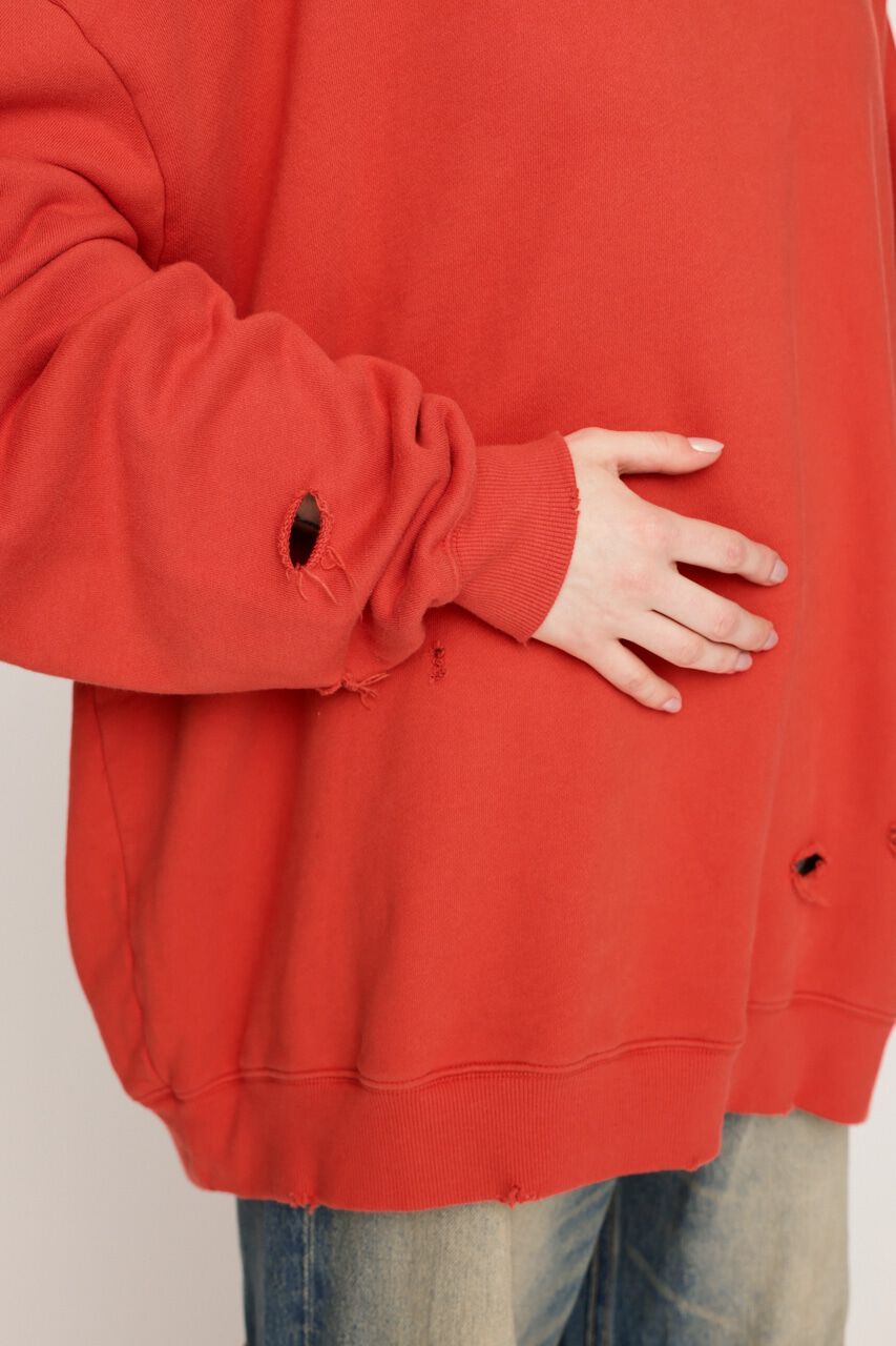 SLY「OVERSIZE DAMAGE スウェット」|Tシャツ・カットソー|