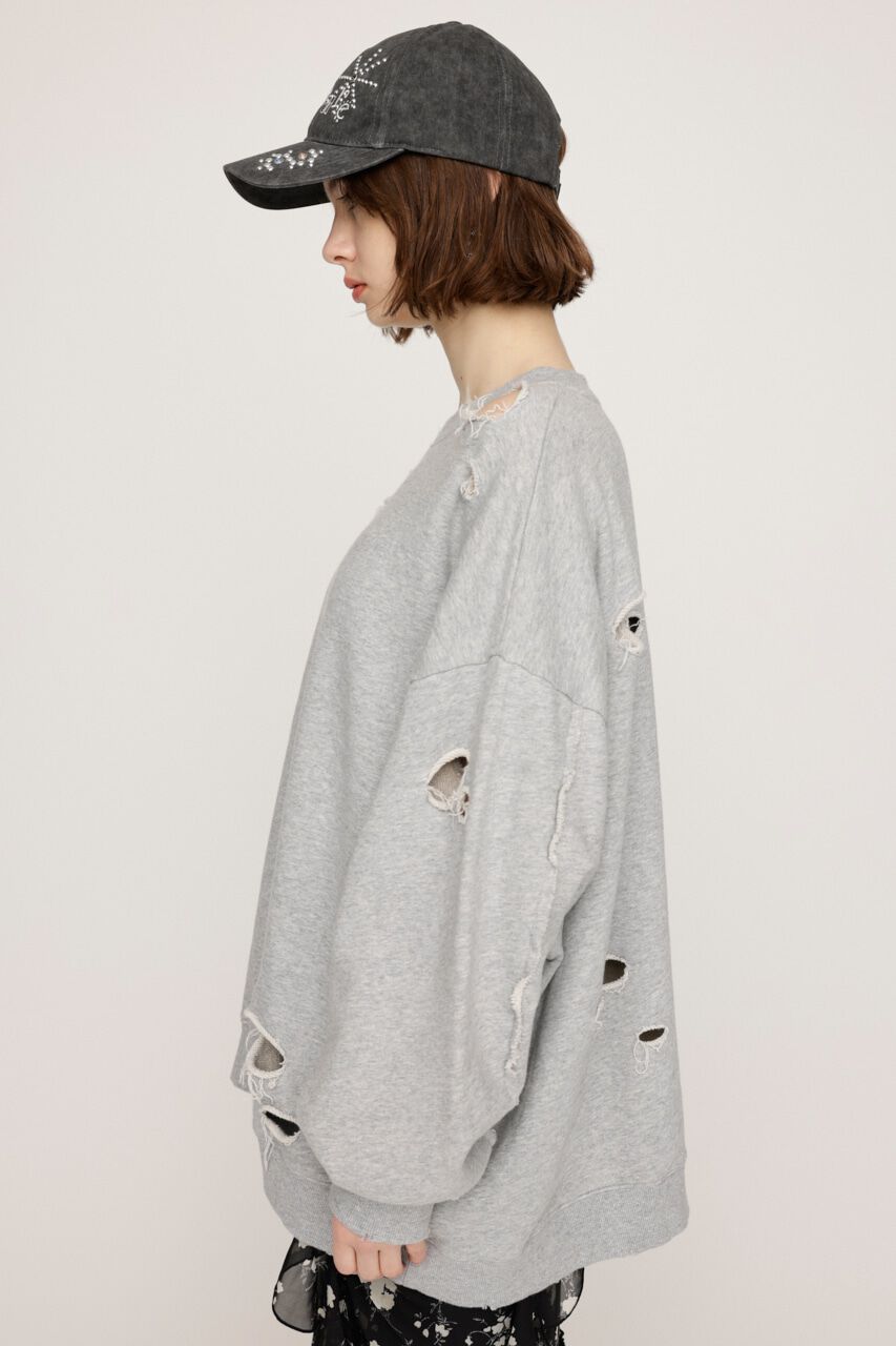 SLY「OVERSIZE DAMAGE スウェット」|Tシャツ・カットソー|