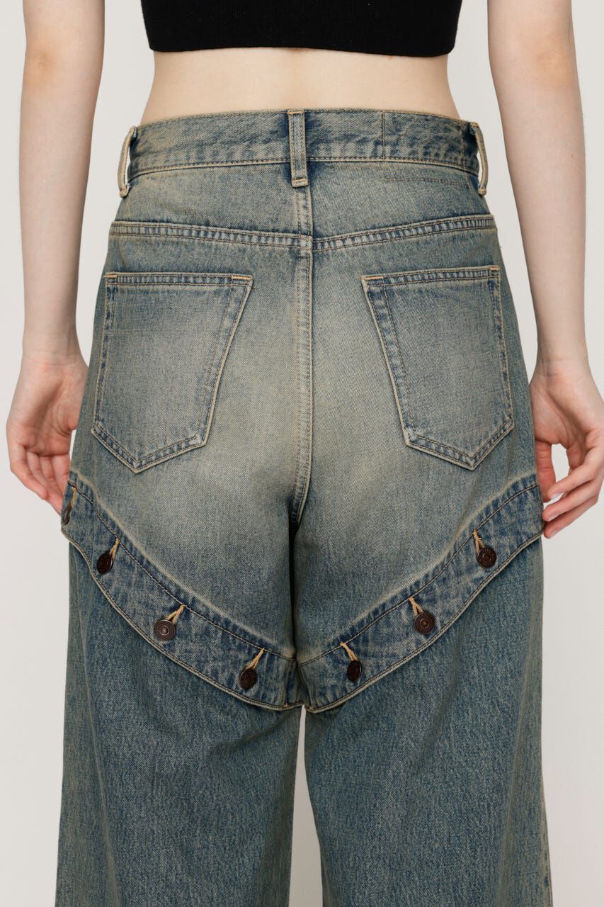 SLY「J／W SIDE OPEN STRAIGHT パンツ」|デニム|