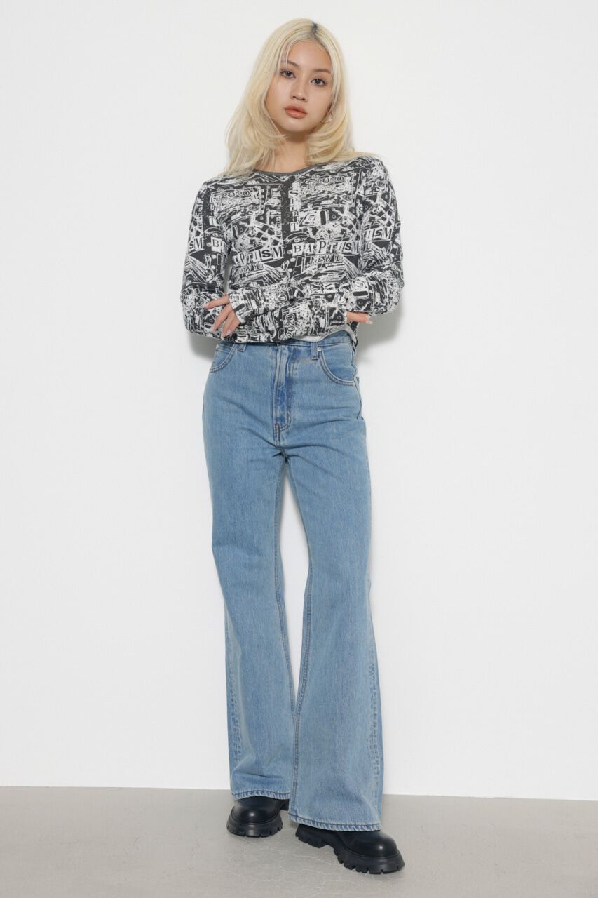 LAGUA GEM「CLASSIC FLARE DENIM」|デニム|L/BLU1