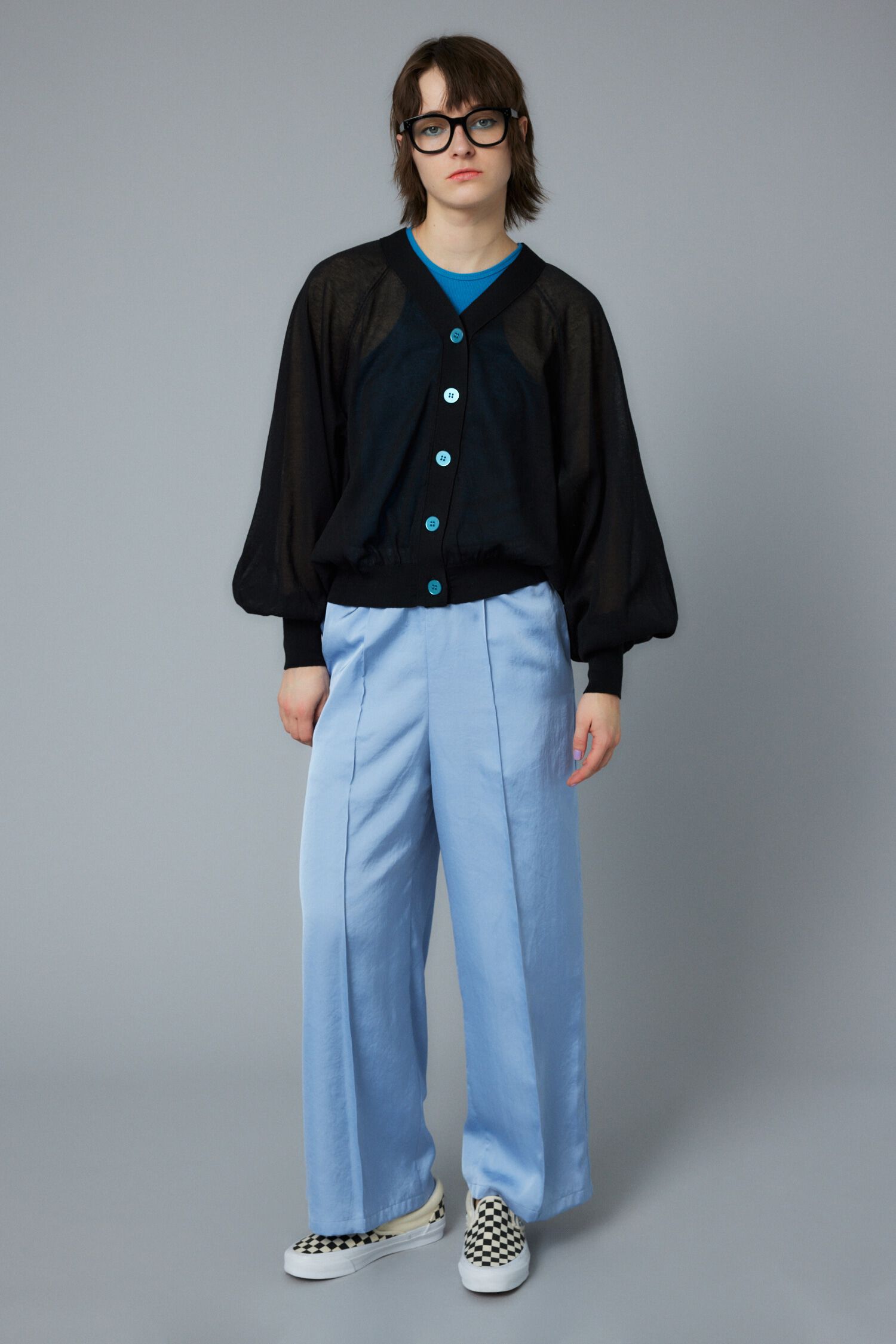 HeRIN.CYE「SUKASHI knit cardigan」|カーディガン|