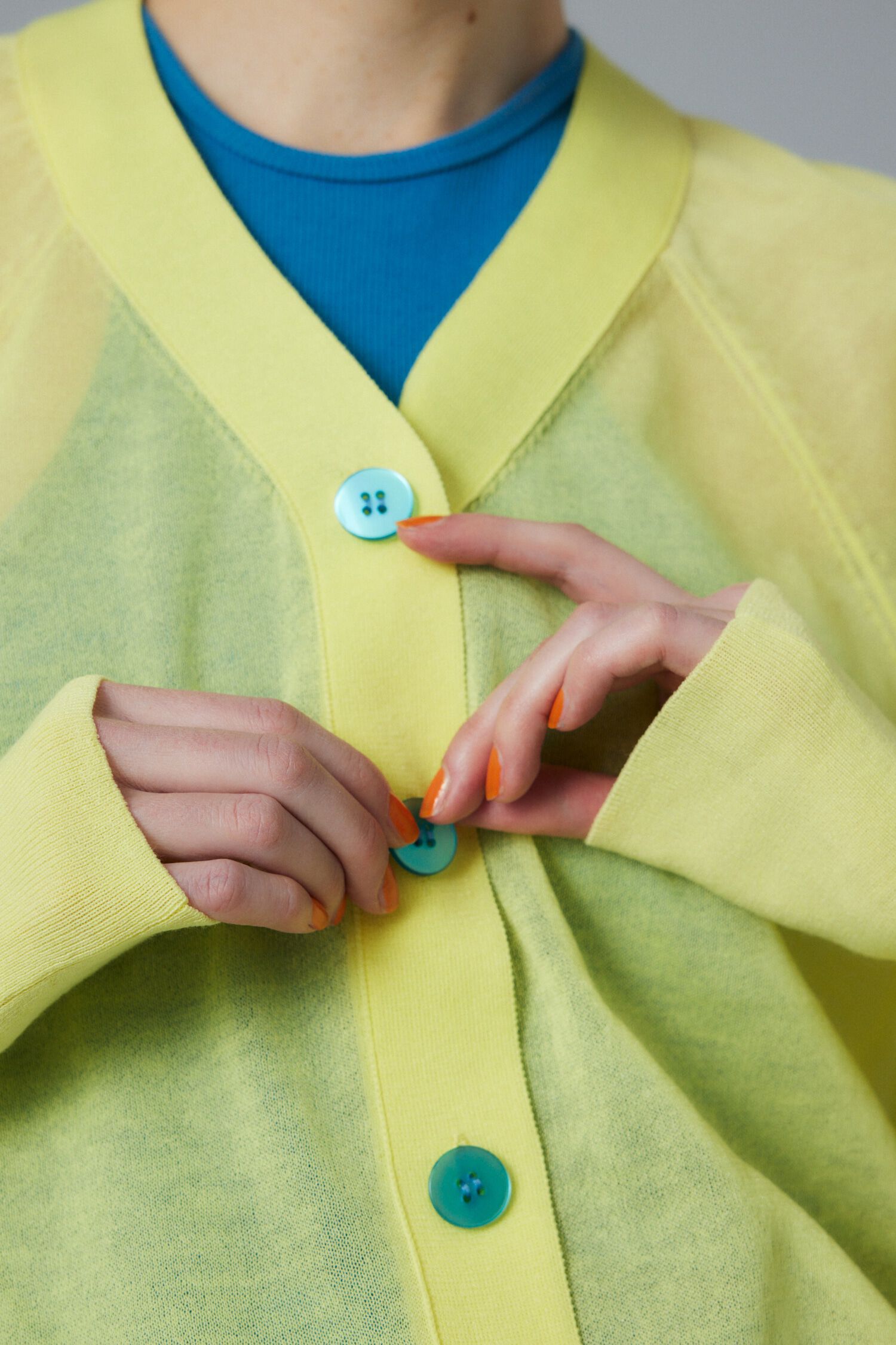 HeRIN.CYE「SUKASHI knit cardigan」|カーディガン|