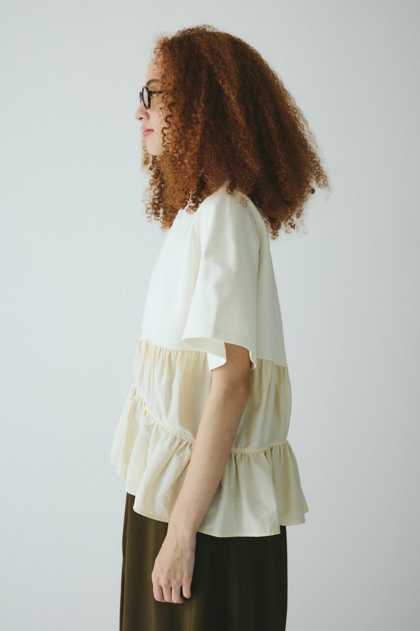 HeRIN.CYE「Frill A-line cut tops」|Tシャツ・カットソー|