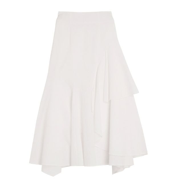 ELENDEEK「SEER SUCKER ASYMMETRY SK」|スカート|