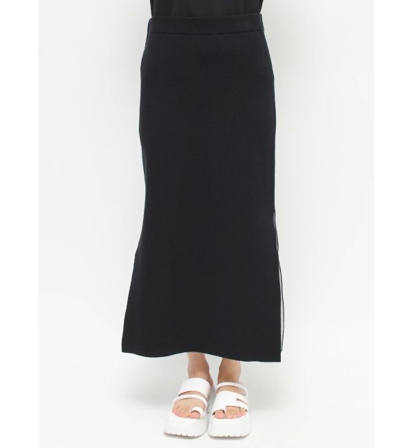 ELENDEEK「SIDE SLIT TIGHT KNIT SK」|スカート|