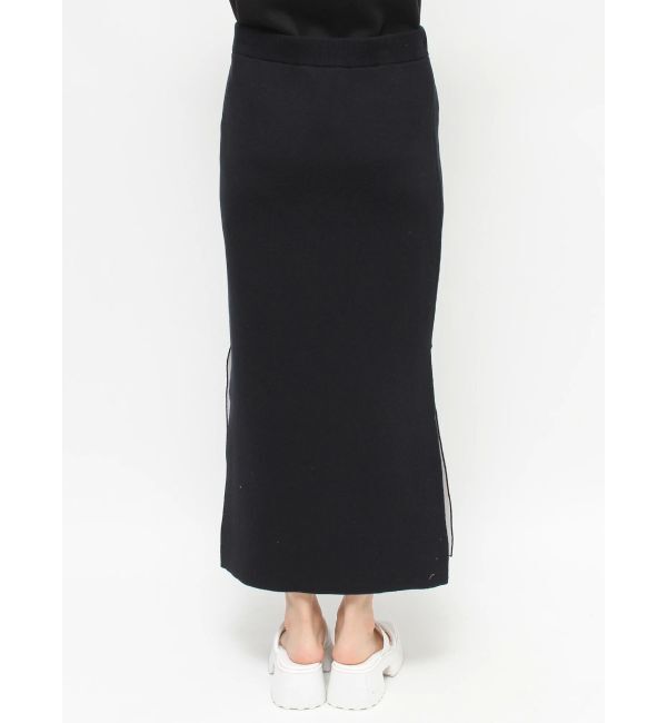 ELENDEEK「SIDE SLIT TIGHT KNIT SK」|スカート|
