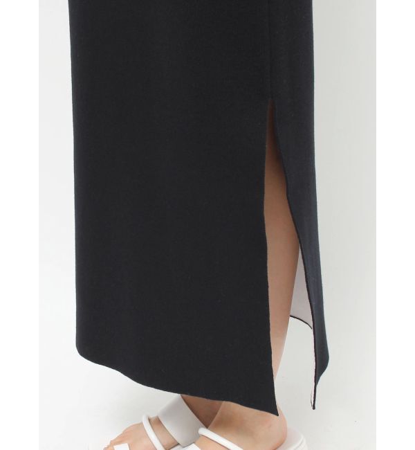 ELENDEEK「SIDE SLIT TIGHT KNIT SK」|スカート|