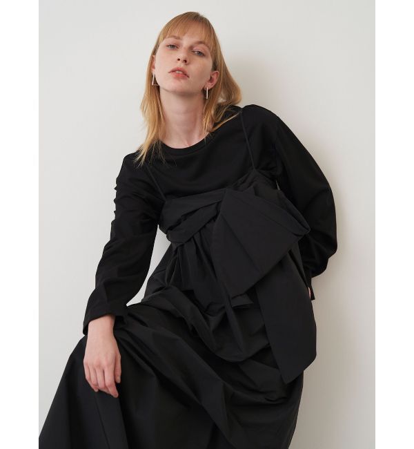 ELENDEEK「TUCK DRAPE TAFFETA SK」|スカート|