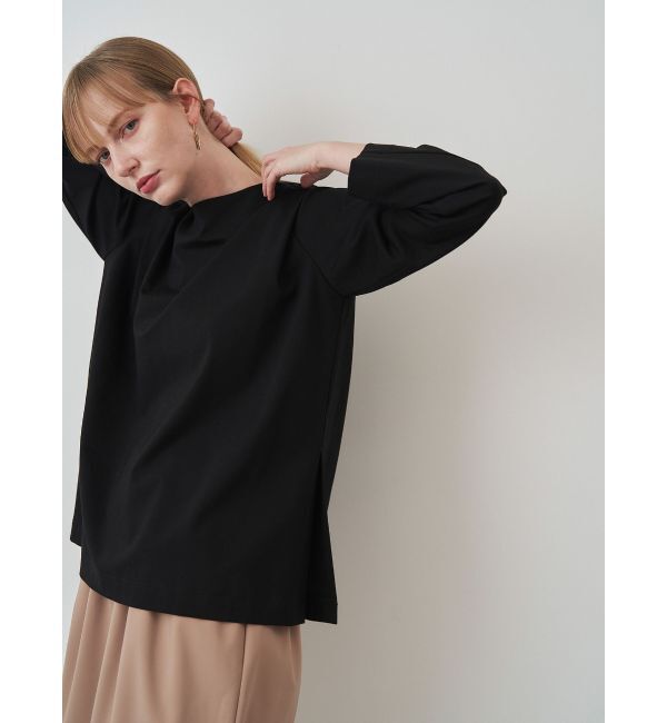ELENDEEK「SHOULDER TUCK CS」|Tシャツ・カットソー|ブラック