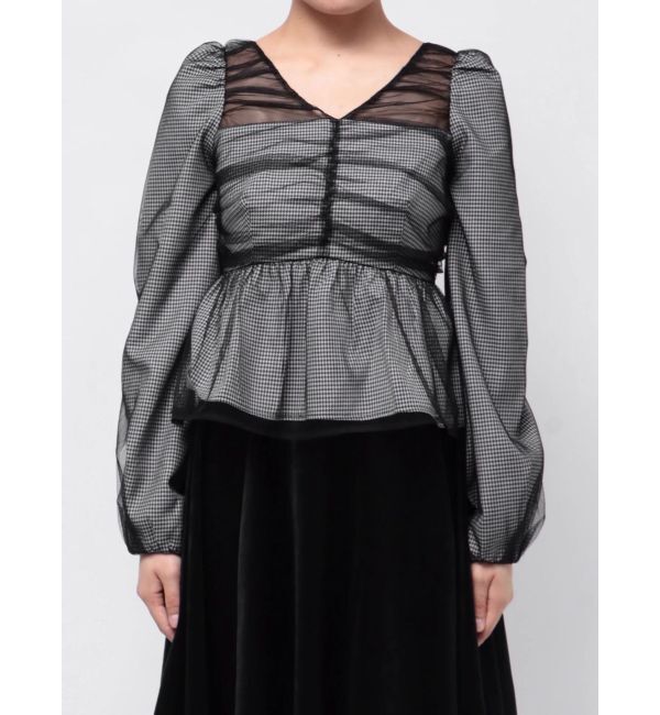 RESEXXY「シャーリングチュールチュニック」|チュニック|