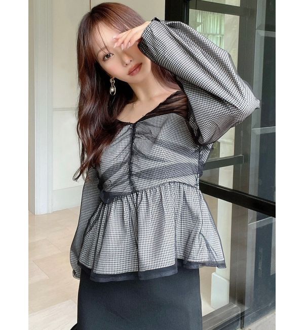 RESEXXY「シャーリングチュールチュニック」|チュニック|