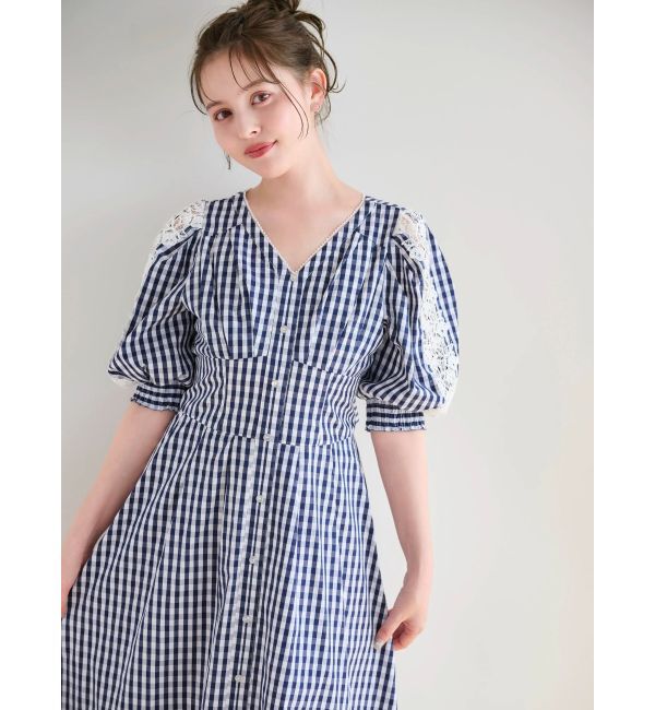 dazzlin「レースドッキングスリーブワンピース」|ワンピース|