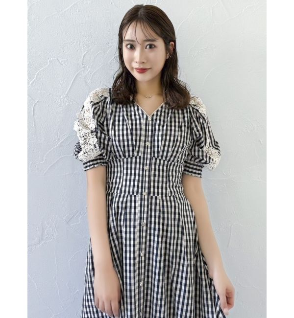 dazzlin「レースドッキングスリーブワンピース」|ワンピース|