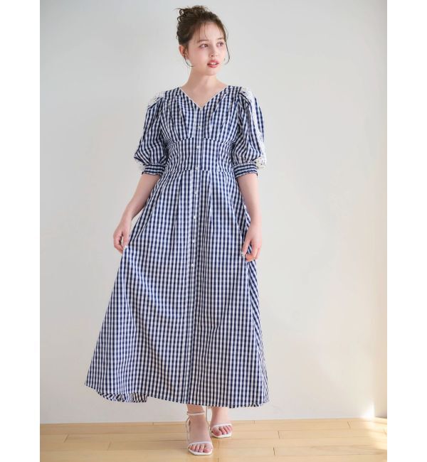 dazzlin「レースドッキングスリーブワンピース」|ワンピース|