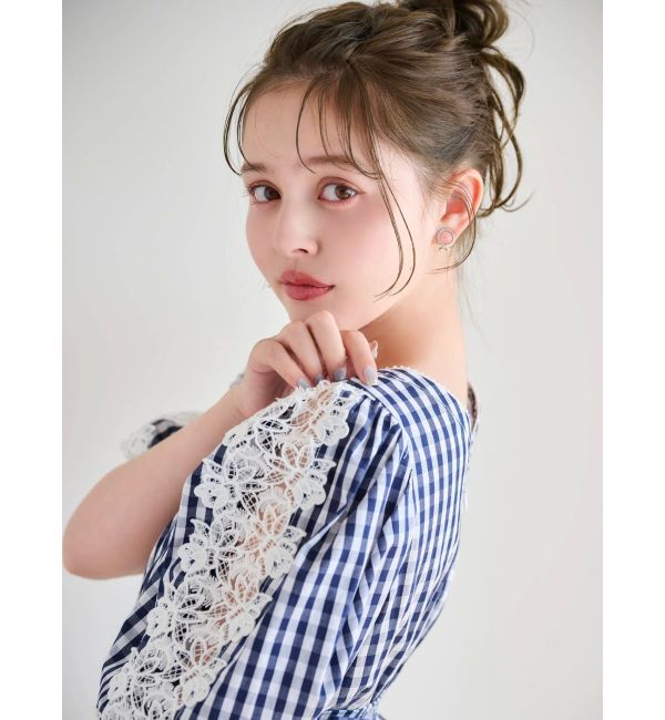 dazzlin「レースドッキングスリーブワンピース」|ワンピース|