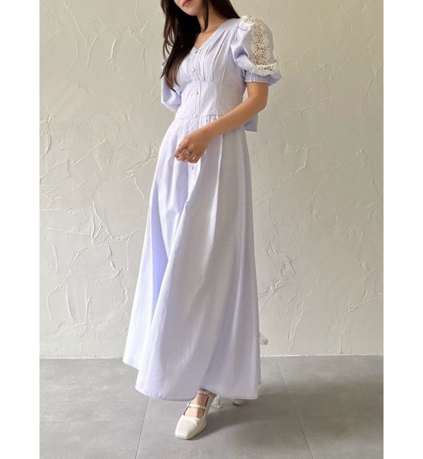 dazzlin「レースドッキングスリーブワンピース」|ワンピース|