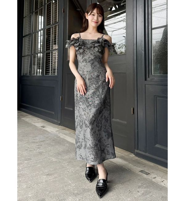 dazzlin「【20周年記念復刻！】カスレフラワーIラインワンピース」|ワンピース|