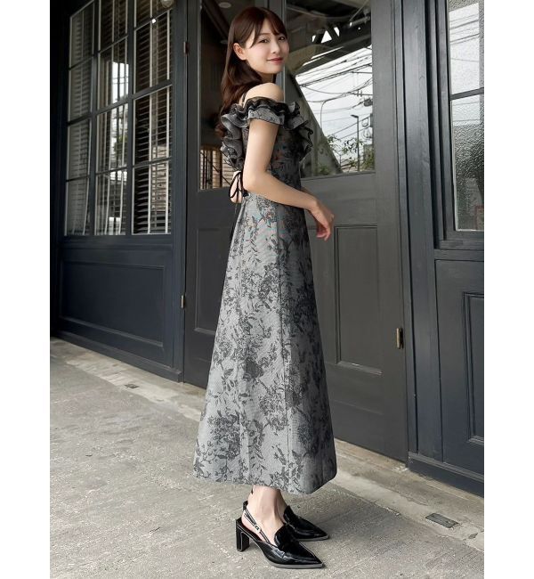 dazzlin「【20周年記念復刻！】カスレフラワーIラインワンピース」|ワンピース|