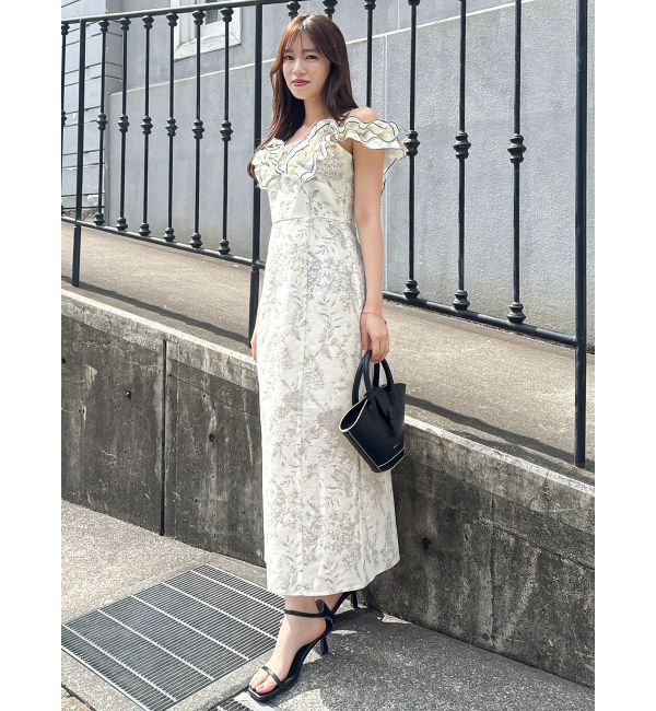 dazzlin「【20周年記念復刻！】カスレフラワーIラインワンピース」|ワンピース|