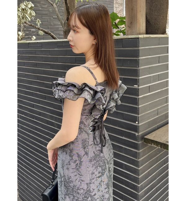 dazzlin「【20周年記念復刻！】カスレフラワーIラインワンピース」|ワンピース|