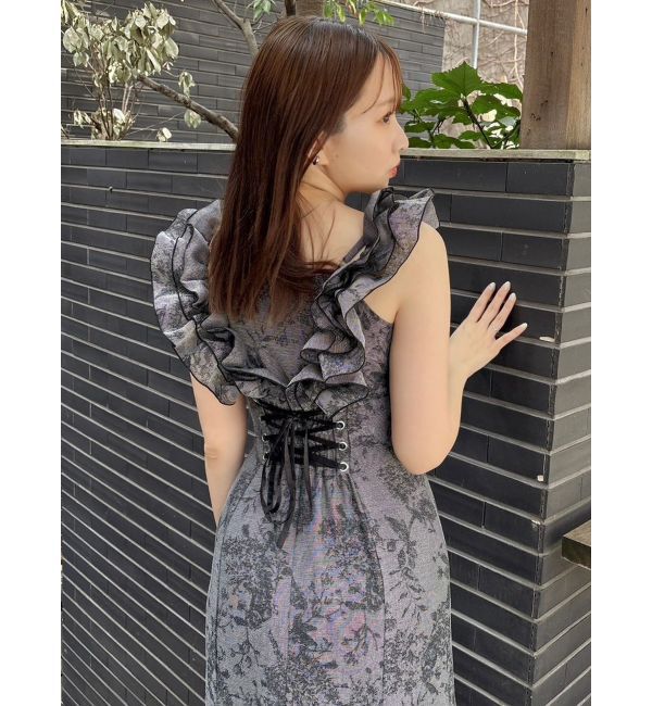 dazzlin「【20周年記念復刻！】カスレフラワーIラインワンピース」|ワンピース|