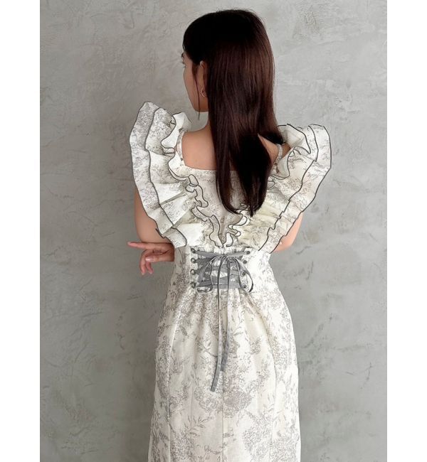 dazzlin「【20周年記念復刻！】カスレフラワーIラインワンピース」|ワンピース|