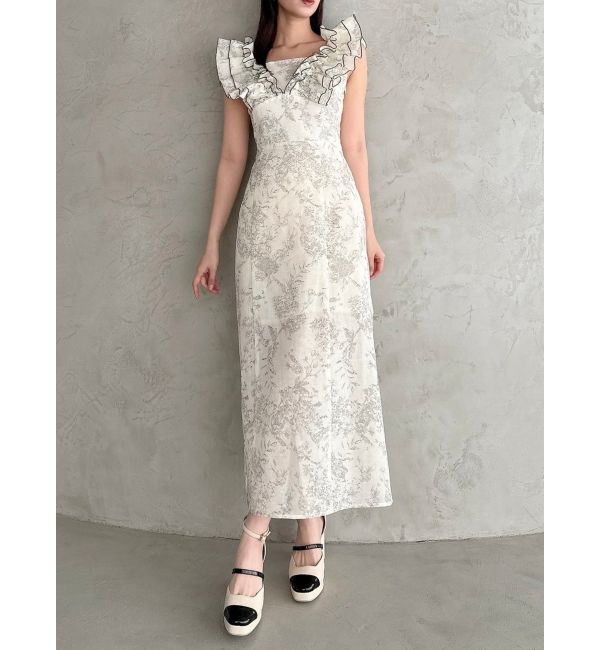 dazzlin「【20周年記念復刻！】カスレフラワーIラインワンピース」|ワンピース|