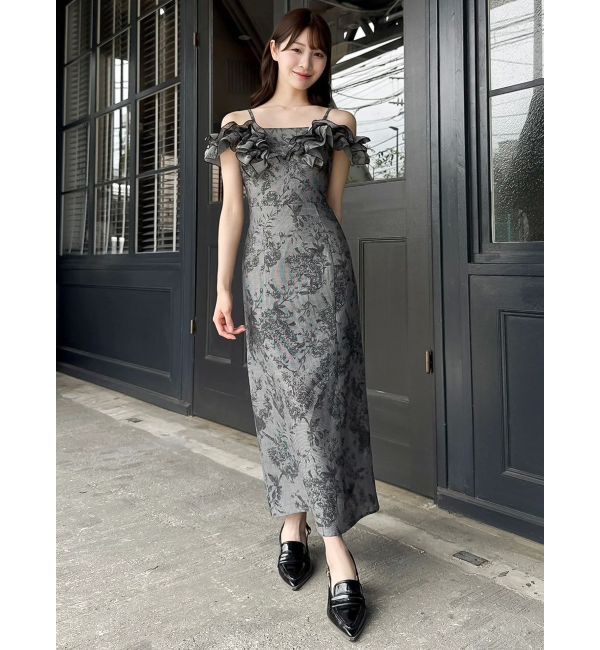 dazzlin「【20周年記念復刻！】カスレフラワーIラインワンピース」|ワンピース|