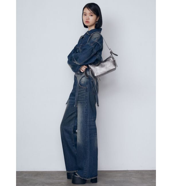 EMODA「サスペンダーワイドジーンズ」|デニム|