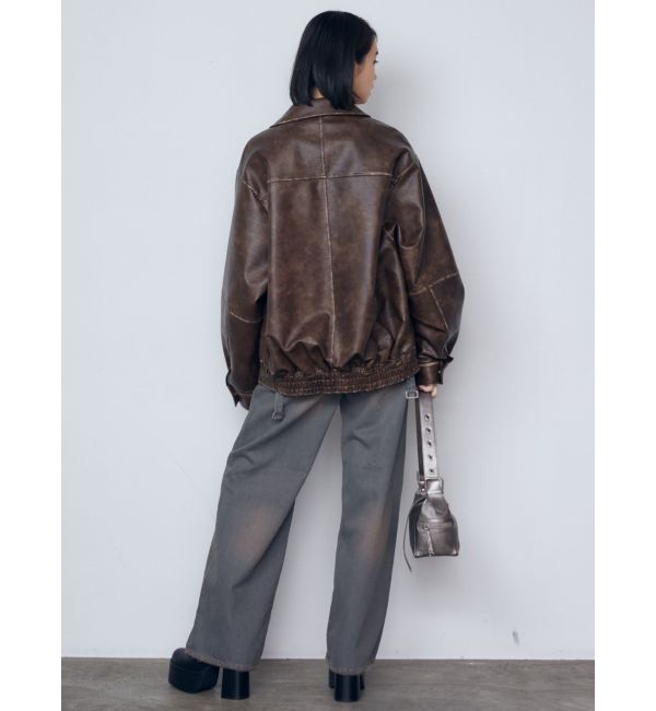 EMODA「サスペンダーワイドジーンズ」|デニム|