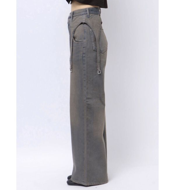 EMODA「サスペンダーワイドジーンズ」|デニム|