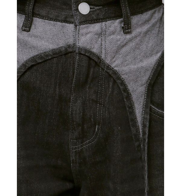 EMODA「サスペンダーワイドジーンズ」|デニム|