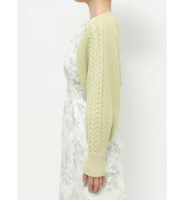 MERCURYDUO「ケーブルスリーブクロップドボレロ」|カーディガン|