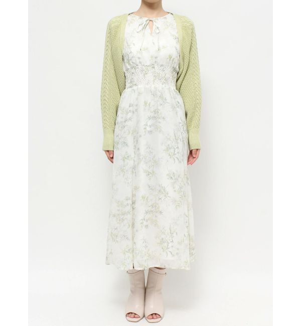 MERCURYDUO「ケーブルスリーブクロップドボレロ」|カーディガン|