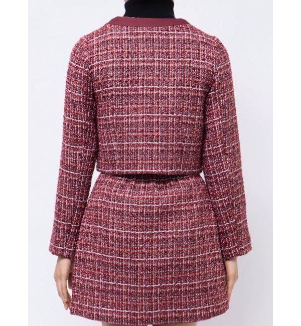 MERCURYDUO「ツイードノーカラージャケット」|ノーカラージャケット|