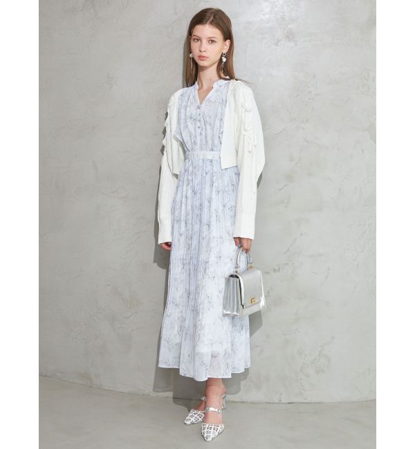 MERCURYDUO「ショルダーレースアップボレロ」|カーディガン|