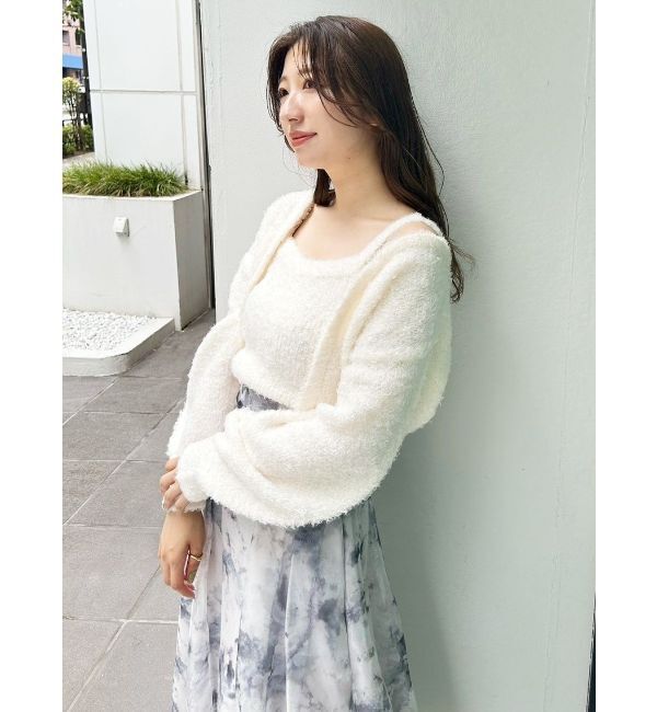 MERCURYDUO「キャミアンサンプルニットカーデセット」|カーディガン|