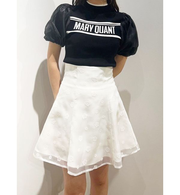 MERCURYDUO「【MARY QUANTコラボ】デイジーフロッキープリントバックレースアップミニスカパン」|スカート|