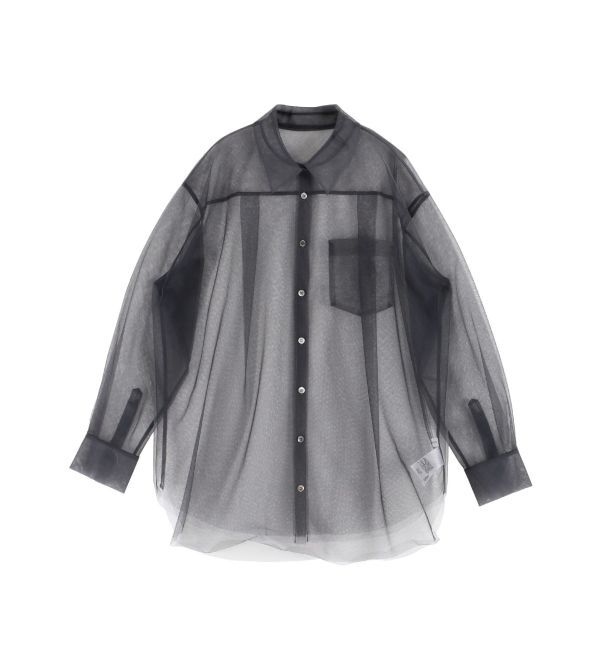 MERCURYDUO「【OUNNOUN】チュールレイヤードシャツ」|シャツ・ブラウス|