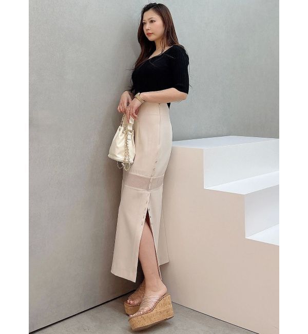 MERCURYDUO「イレギュラーヘムニット」|ニット・セーター|