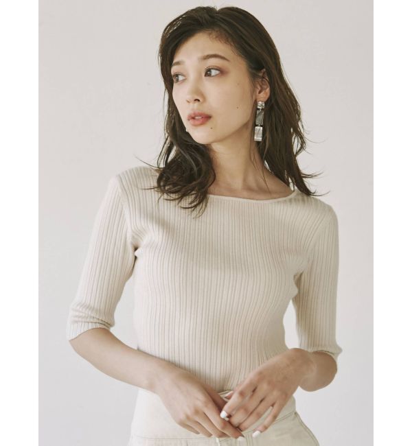 MURUA「ディープバックオープンデザインニット」|ニット・セーター|